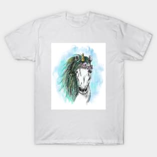 Unicorn head image T-Shirt